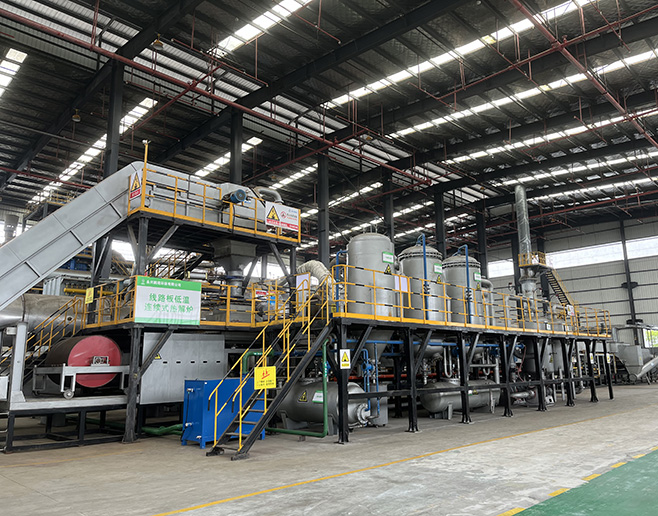 废线路板连续无氧热解回收成套装备 废线路板连续无氧热解回收成套装备